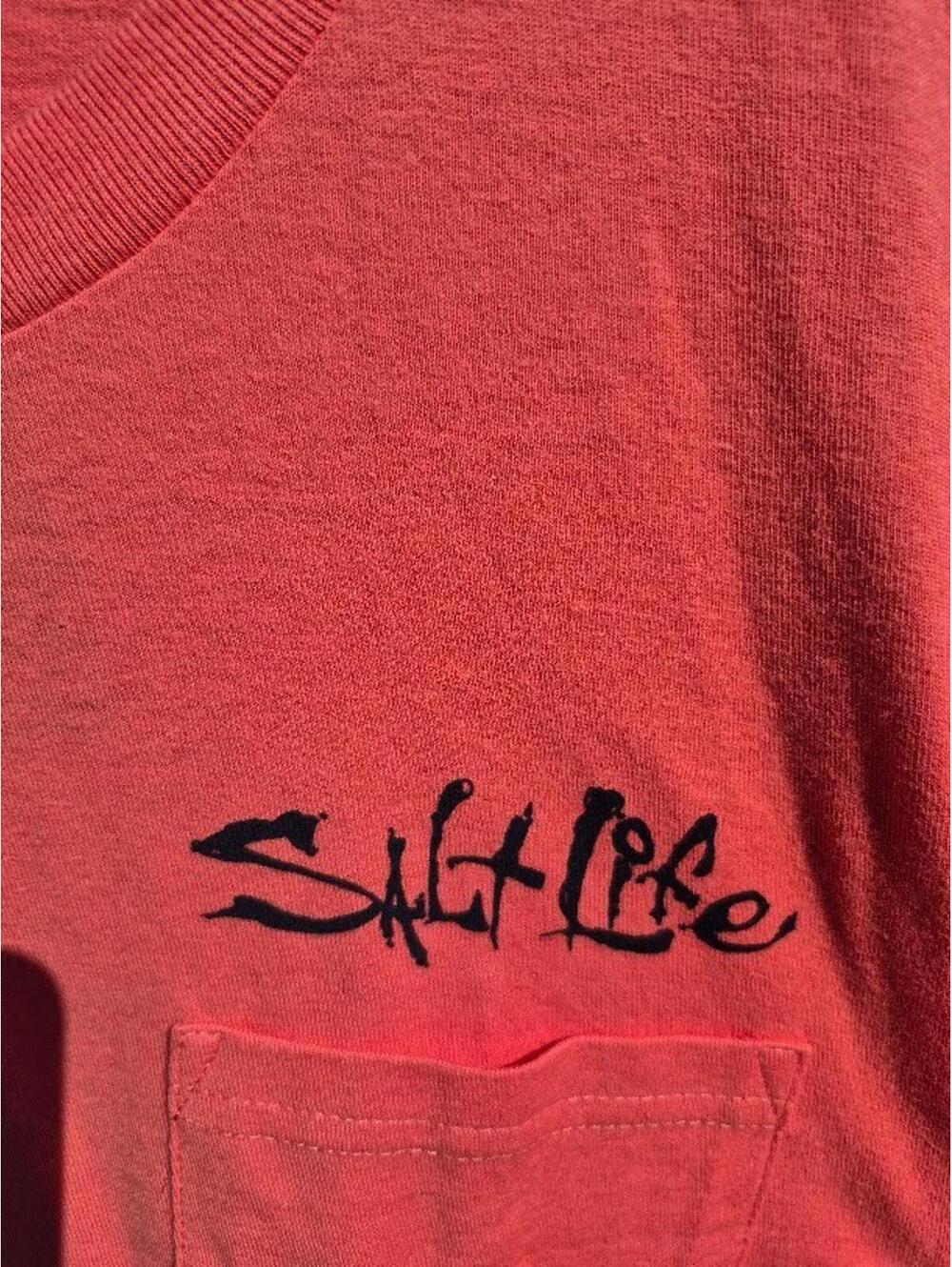 Salt Life Black XL Rare Tall New w/ Tags One Cast At a Time Fishing Shirt L/S - Picture 4 of 8